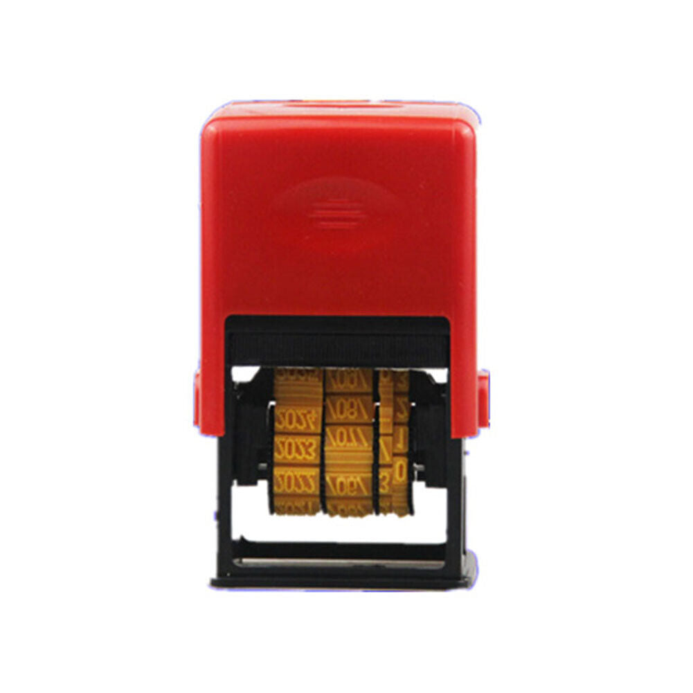 US 1-2 Pack Self Inking Rubber Date Office Stamp Handheld Date Stamp Plastic Bag
