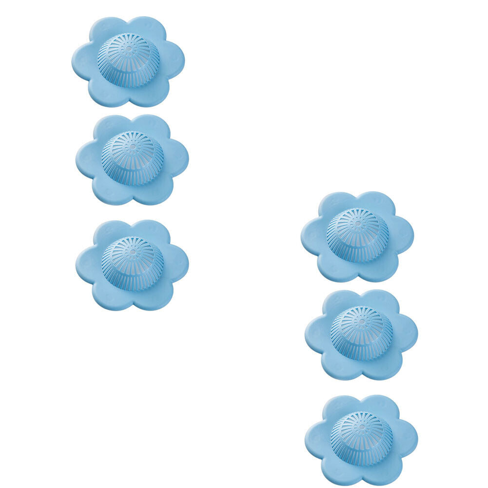 US 3-6 Silicone Sink Hair Catcher Stopper Bathtub Shower Drain Plug Cover Filter