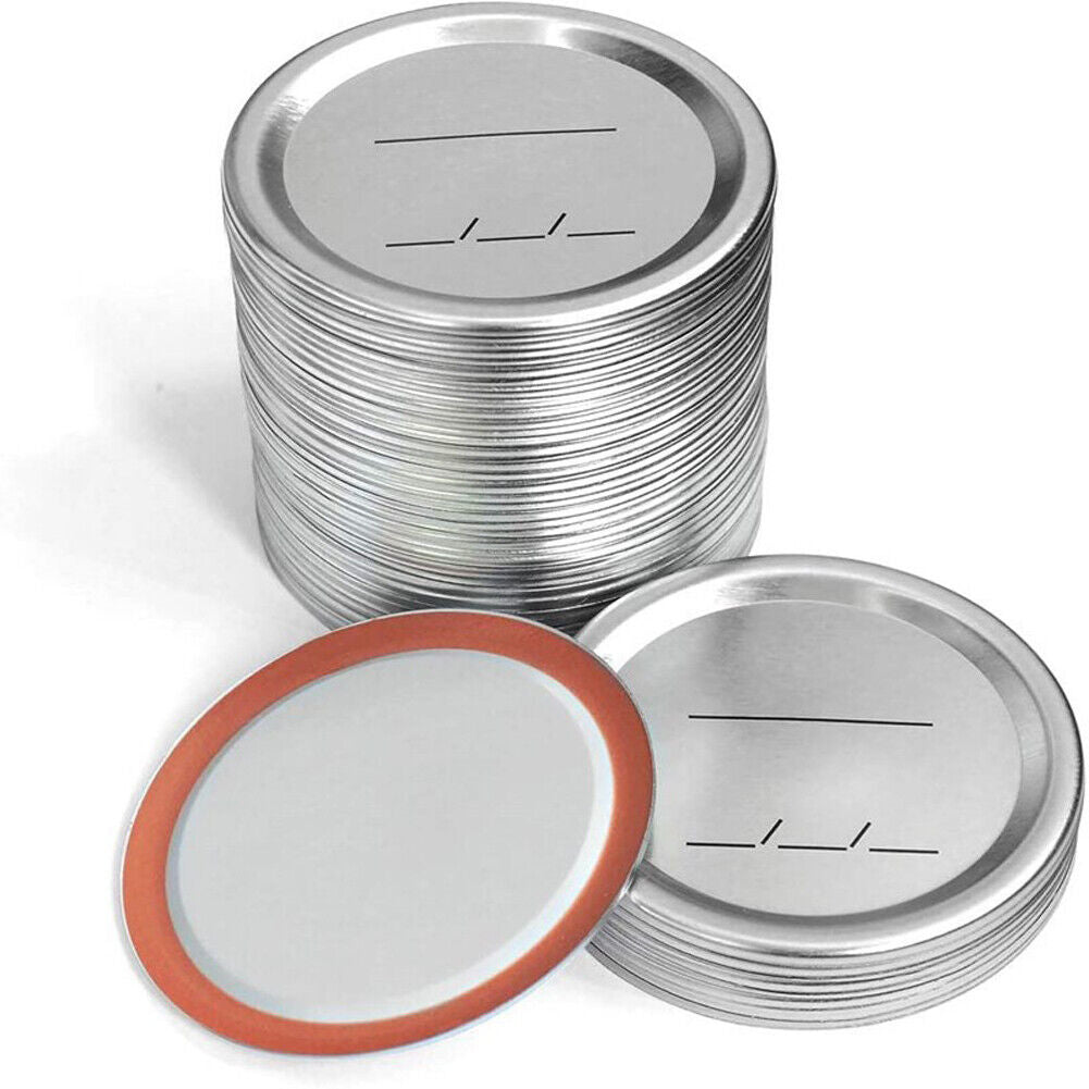 US 50-100 Wide Mouth Canning Lids Mason Ball Kerr Jar Leak Proof Metal Seal Caps