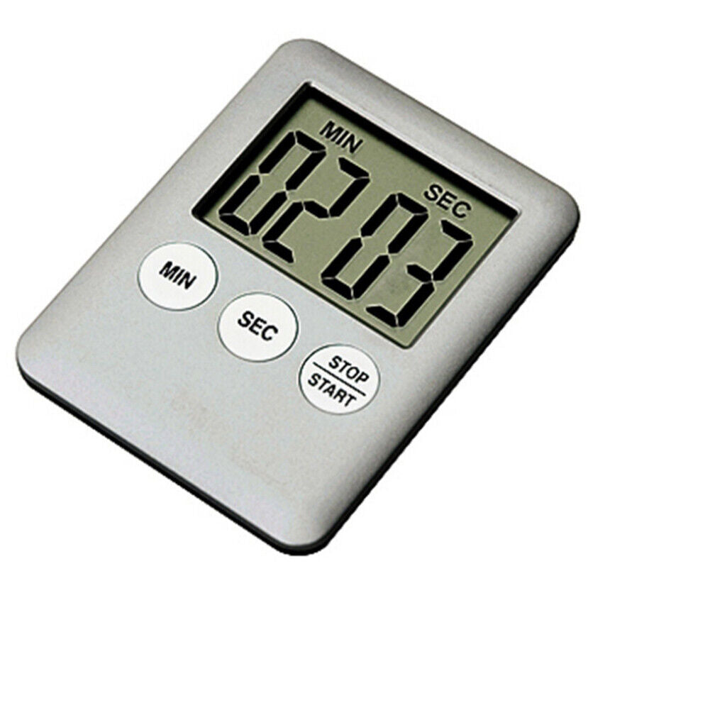 US 4-8 Pcs Large LCD Digital Kitchen Cooking Timer Count-Down Clock Loud Alarm