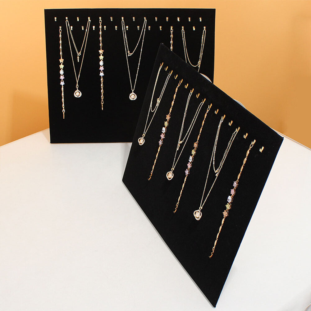 US 1-2 Pcs 17 hooks Jewelry Organizer Hanging Earrings Holder Display Stand Rack