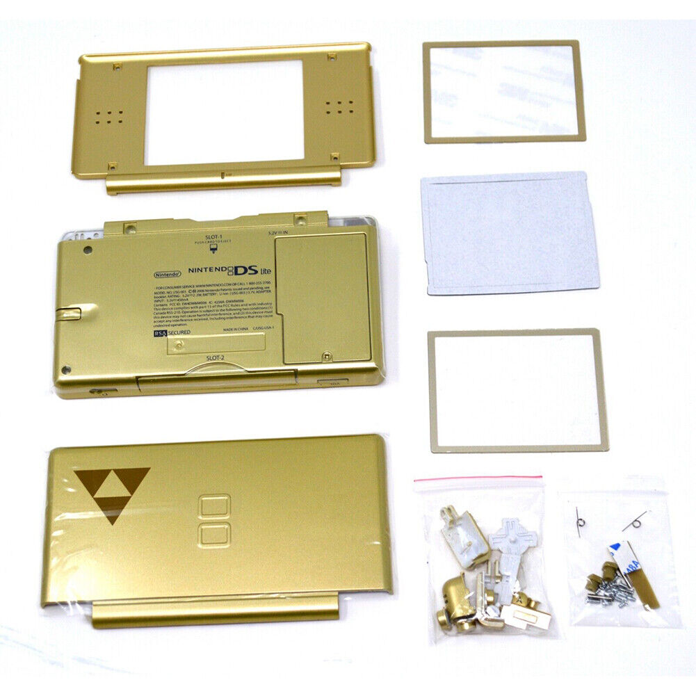 US Full Replacement Housing Shell Screen Lens for NDS Lite NDSL Zelda Triforce