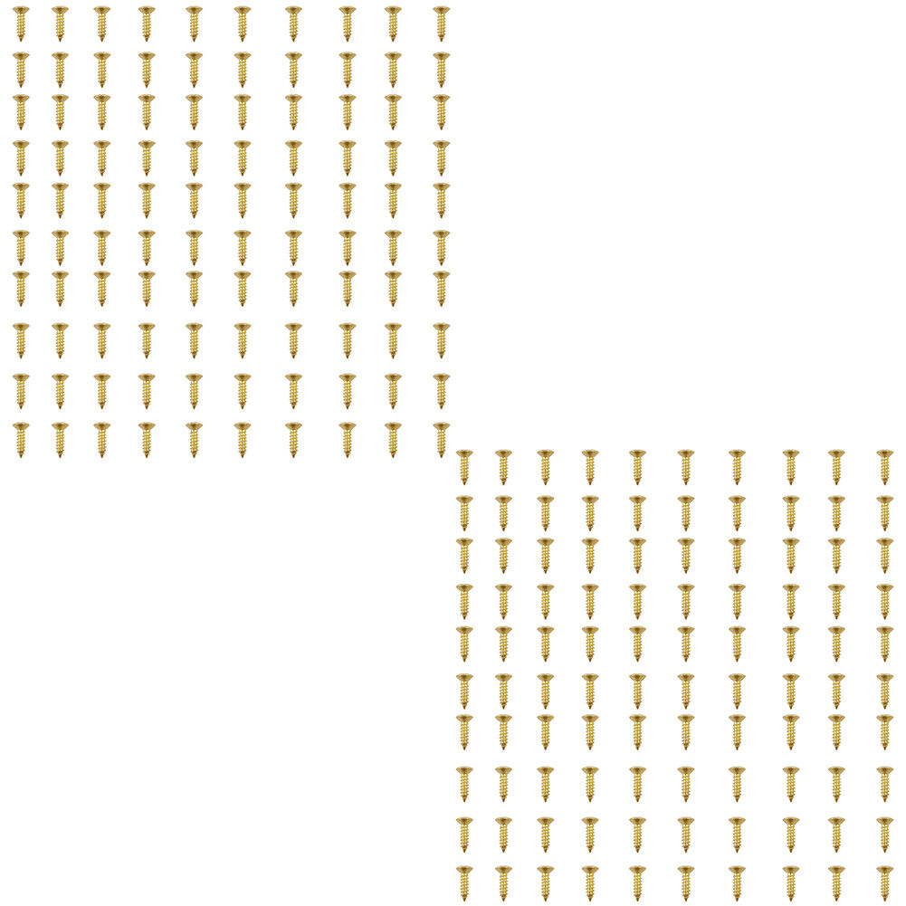 US 100-200 Pack Guitar Pickguard Screws for Strat Tele Electric Guitar Bass Gold