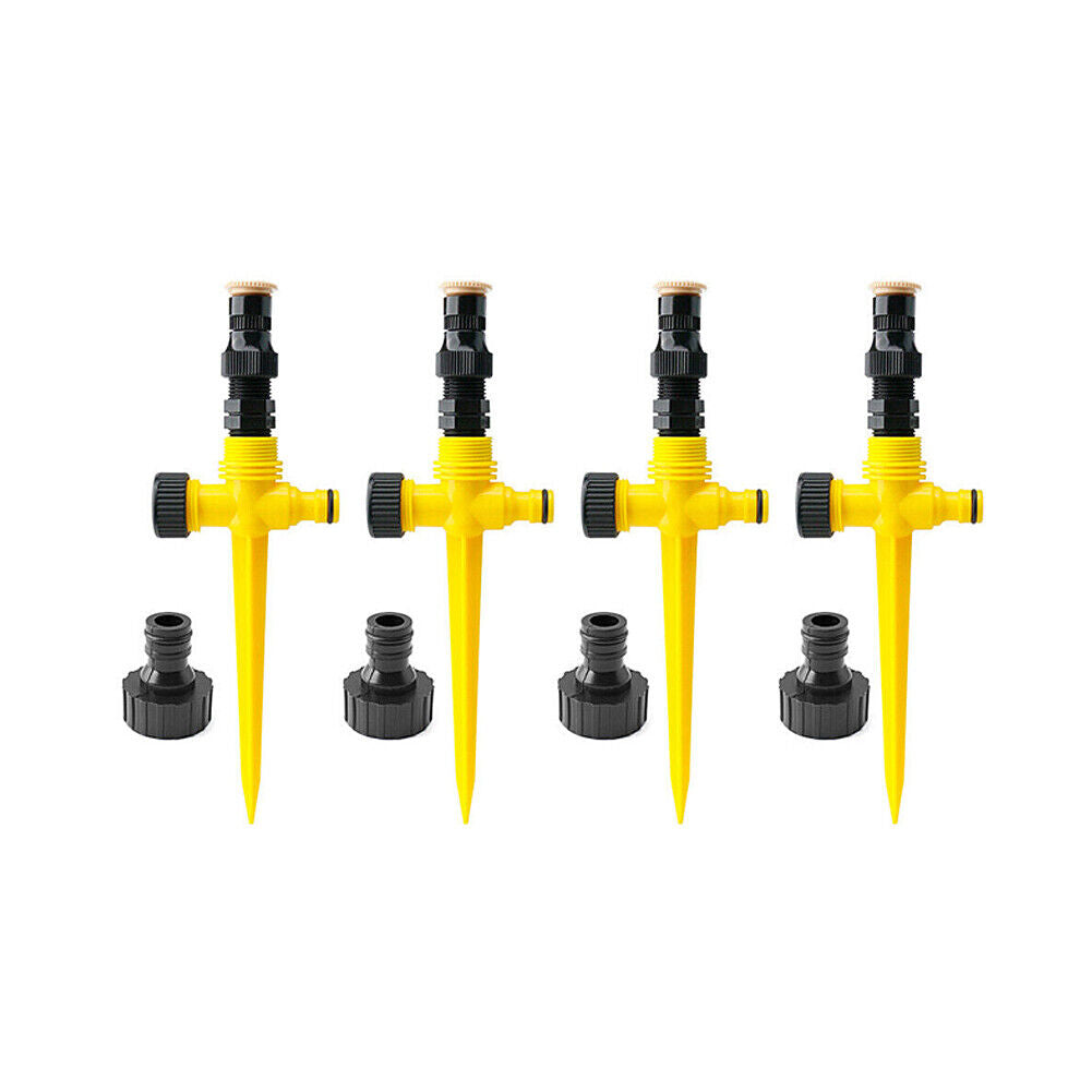 US 4~8Pc Multifunction Adjustable Sprinkler 360° Rotation Auto Irrigation System