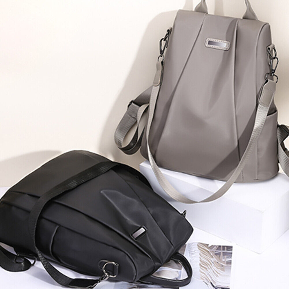 US 1-2 Pack Women Anti-Theft Backpack Waterproof Rucksack Ladies School Travel