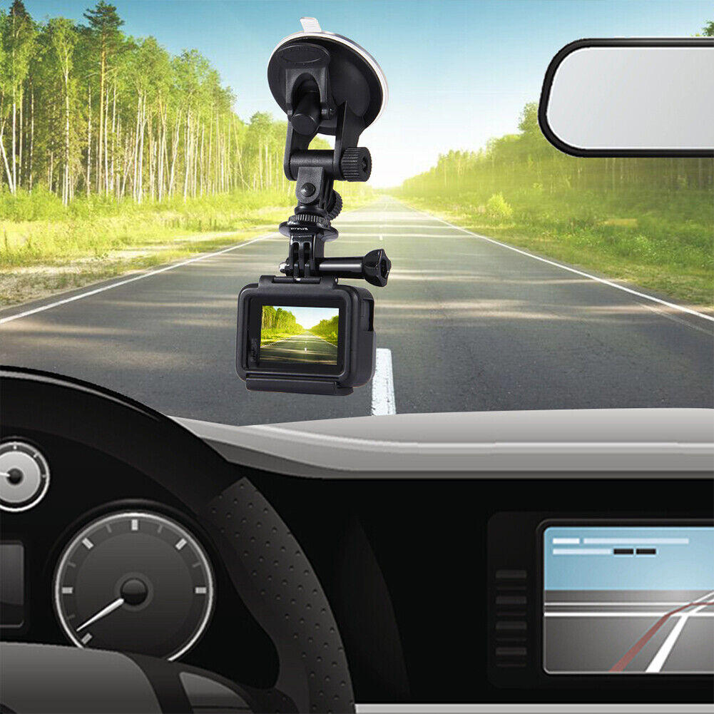 US 2-4Pc Adjustable Windshield Suction Cup CarMount Action Camera Bracket Holder
