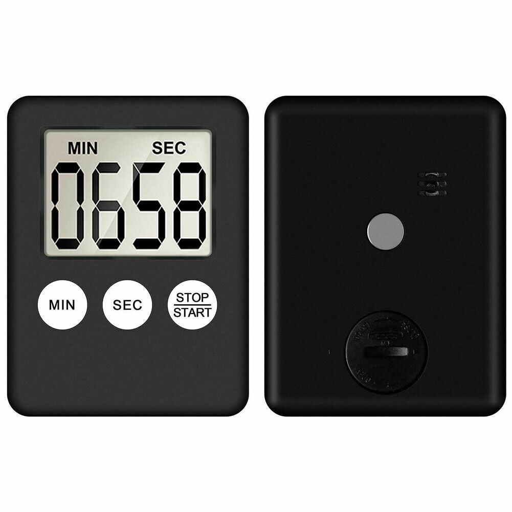 US 4-8 Pcs Large LCD Digital Kitchen Cooking Timer Count-Down Clock Loud Alarm