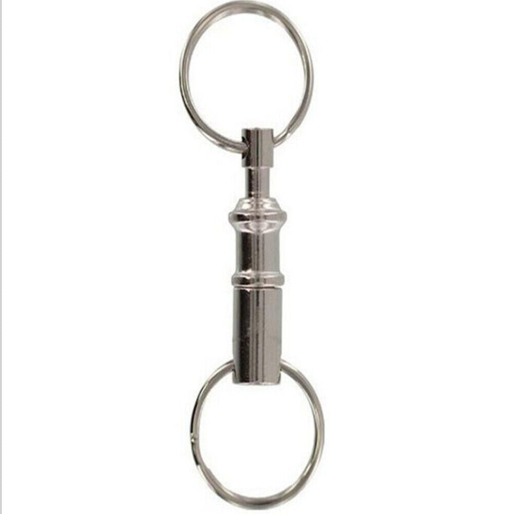 US 10-20 Pcs Handy Basics Quick Release Key Detachable Pull Apart Ring Keychain