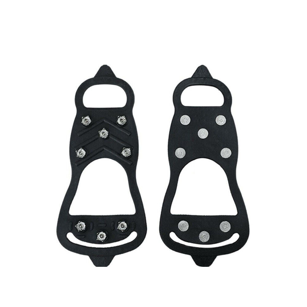 US 1-2 Pairs Ice Snow Grips Traction Cleats Shoes Anti Slip Cleats Boot Crampons