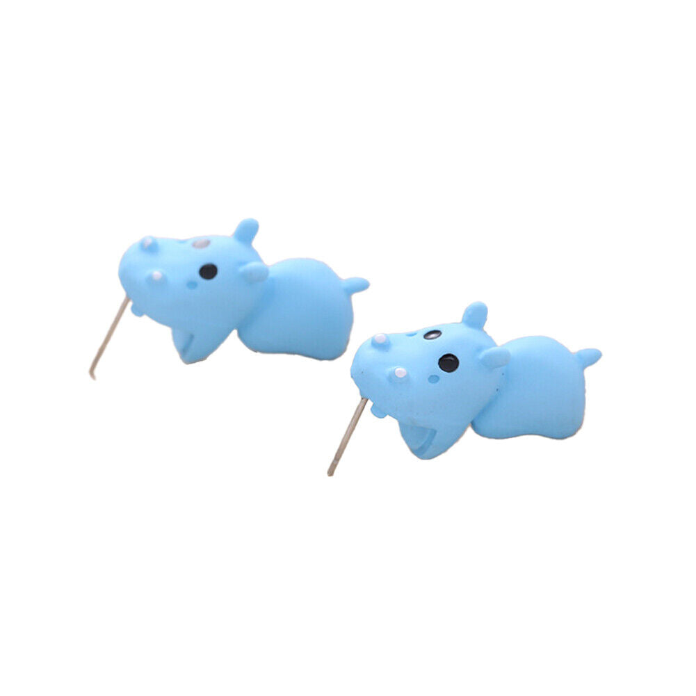 US 1~2 Pairs Cute Animal Bite-Earring Handmade Polymer Clay-Cute Stud Earrings