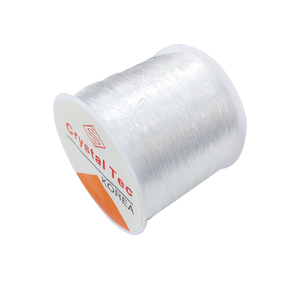 US 1-2 Roll 328Ft Clear Stretch Elastic Bead Cord Bracelet String Jewelry Making