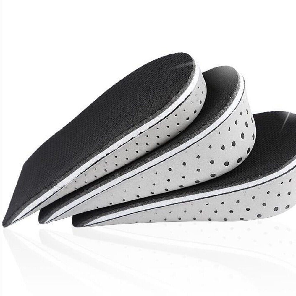 US 2-4 Pairs Men Women Invisible Height Increase Insoles Heel Lift Taller Pad