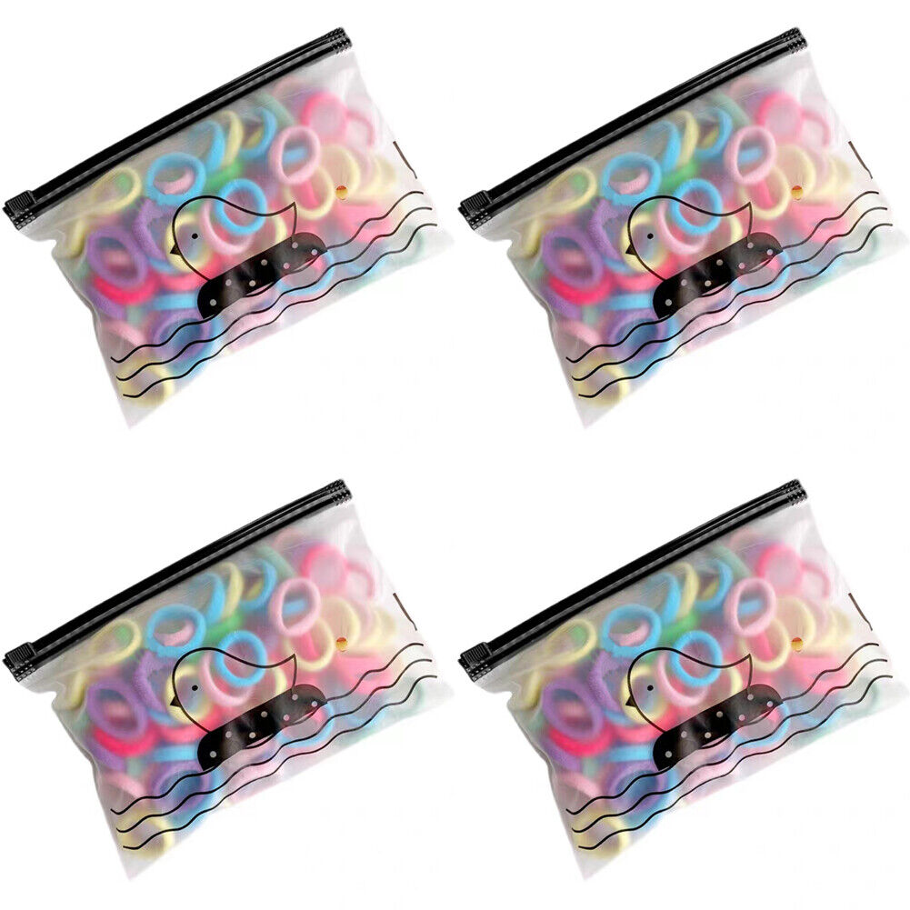 US 200-400 Pcs Elastic Hair Ties Band Rope Ponytail Scrunchies Hair Holder Girls