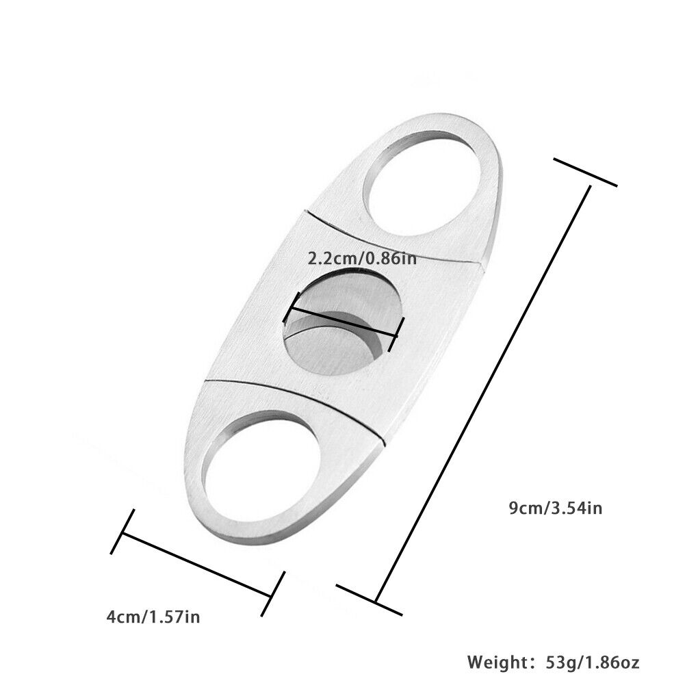 US 2-4 Pc Gadgets Cutter Stainless Steel Guillotine Double Blade Pocket Scissor
