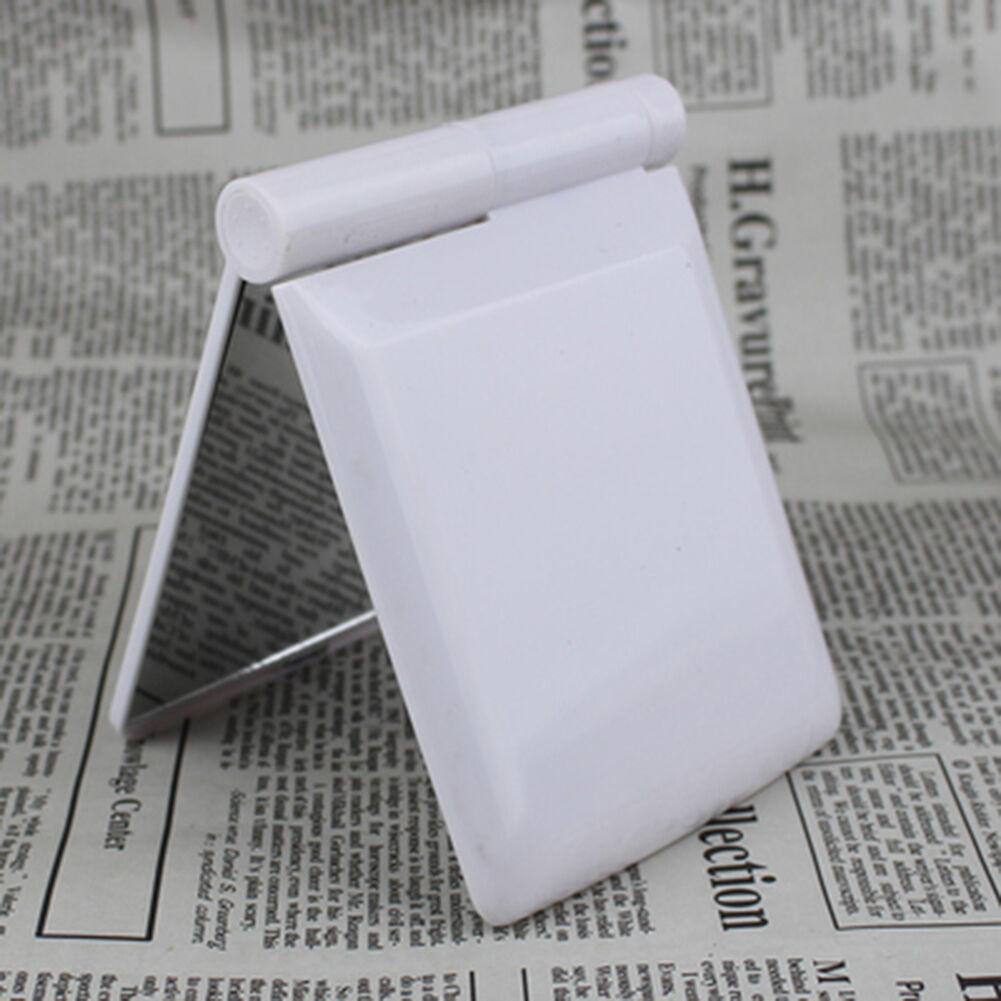 Makeup Cosmetic Folding Portable Compact Pocket Mirror with 8 LED Lights Lamps