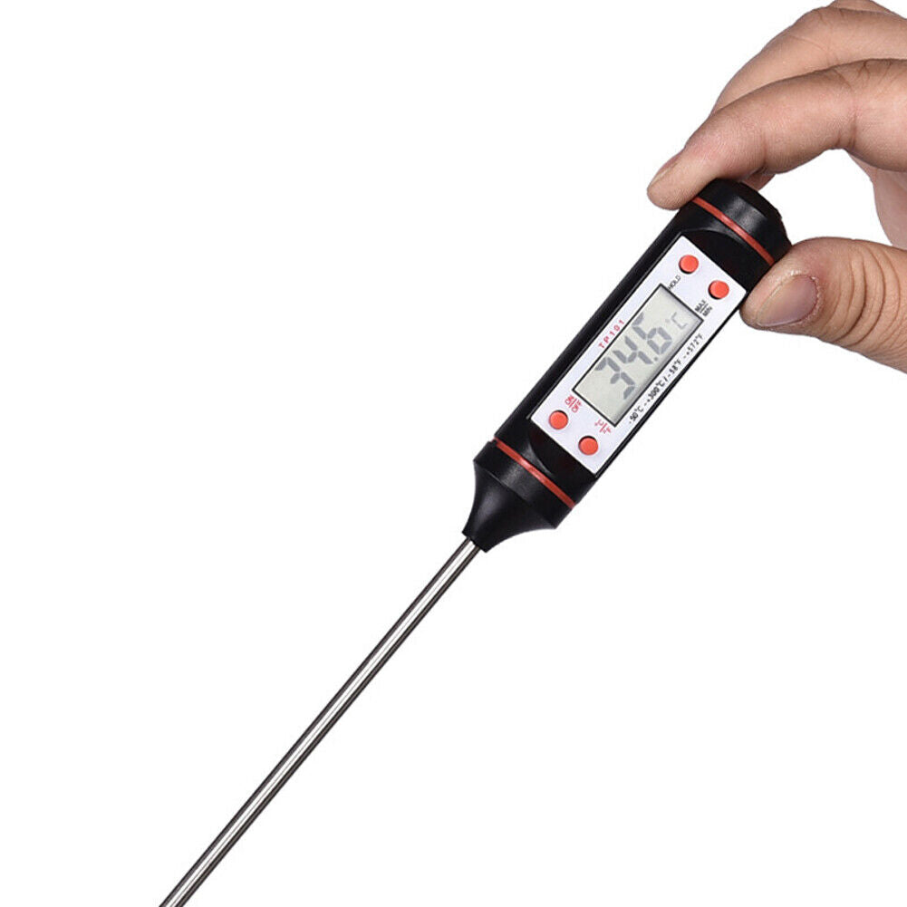 US 3-6 Digital LCD Instant Read Probe Meat Thermometer Baking Grill BBQ Cooking