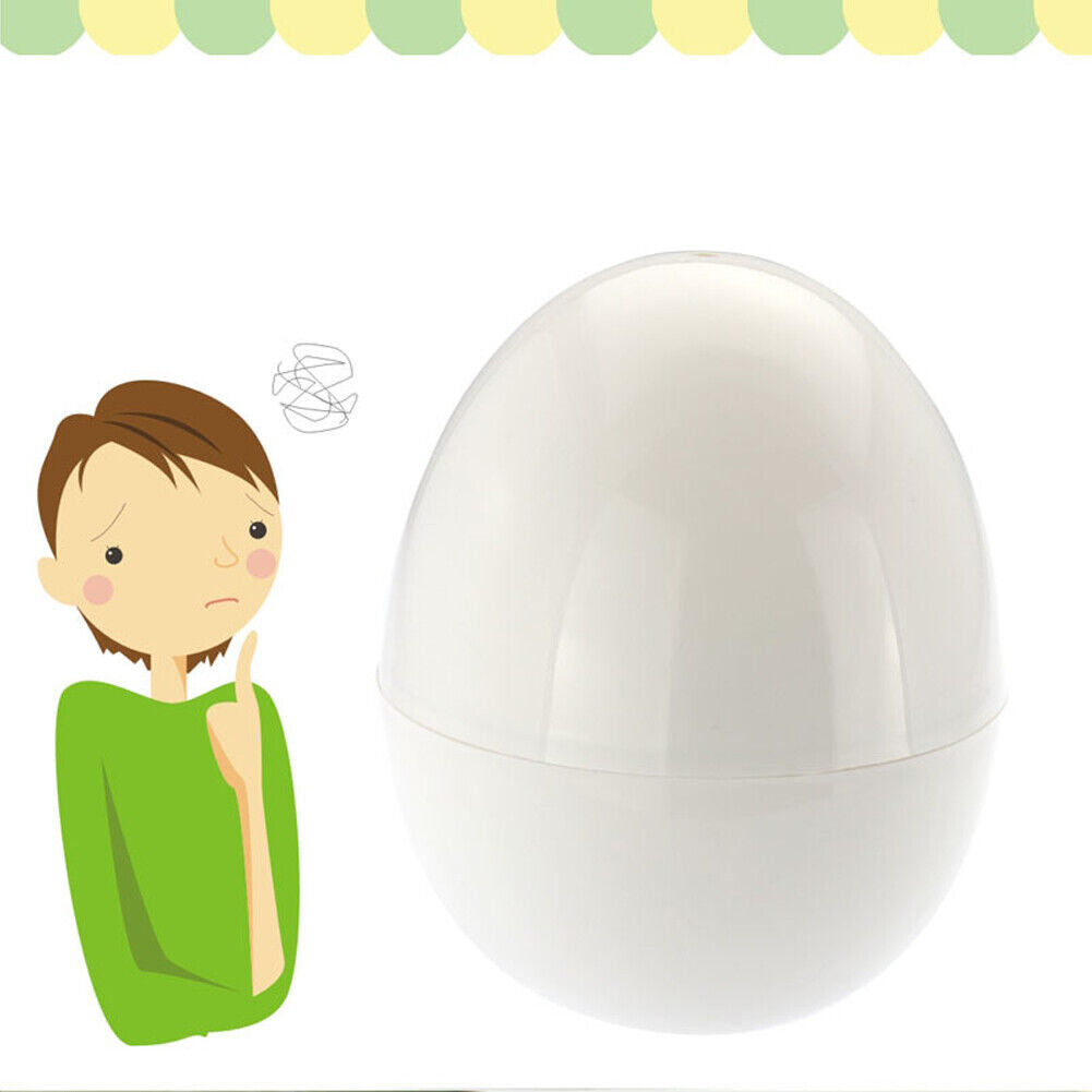 US 2-4Pc Wireless Microwave Hardboiled Egg Maker Shell Steamer Kitchen Cook Tool