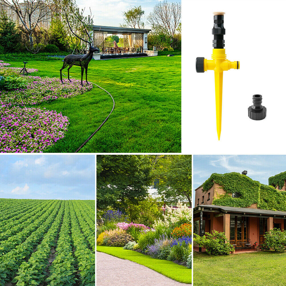 US 4~8Pc Multifunction Adjustable Sprinkler 360° Rotation Auto Irrigation System