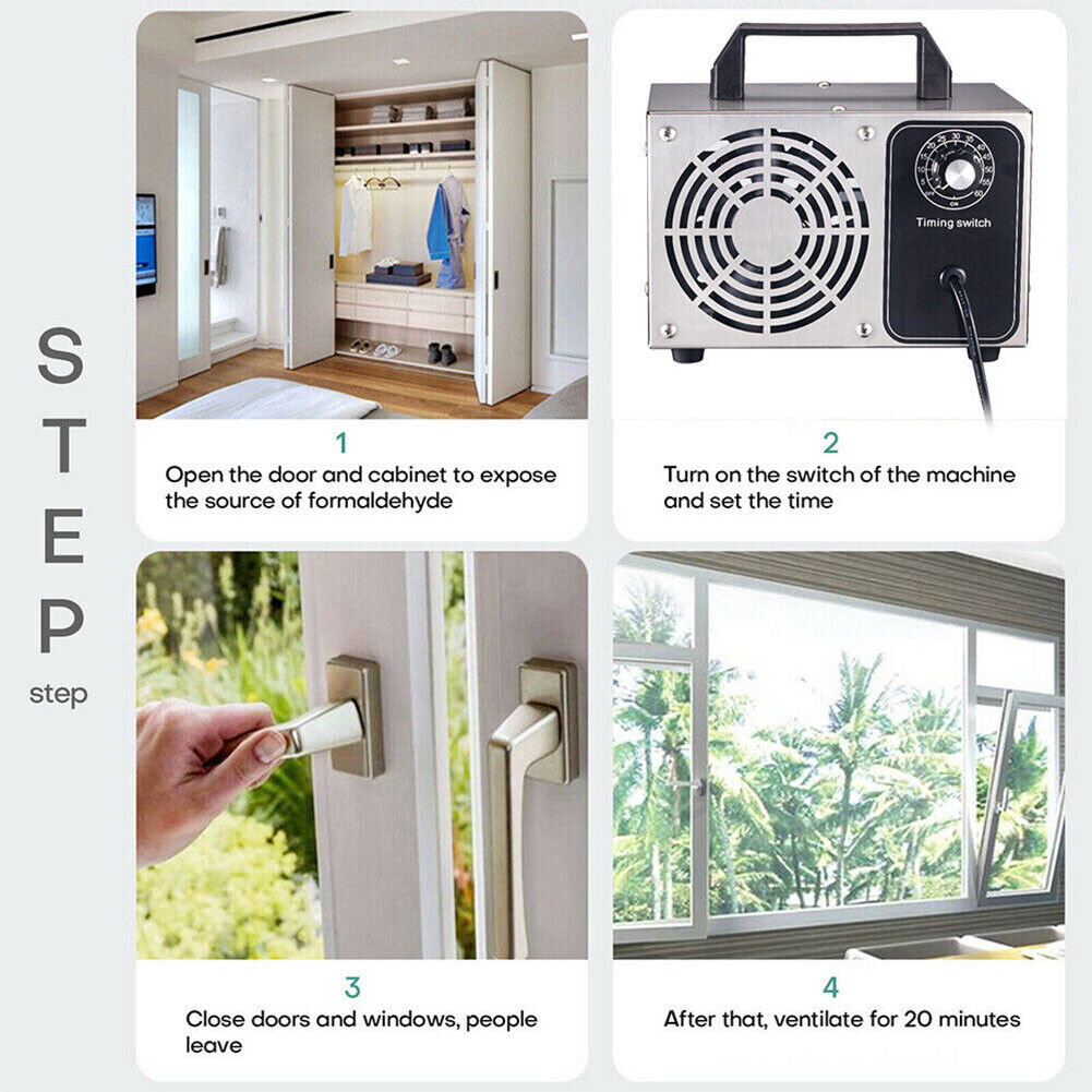 US Ozone Generator Machine Commercial Industrial Air Purifier Ionizer Ozonator