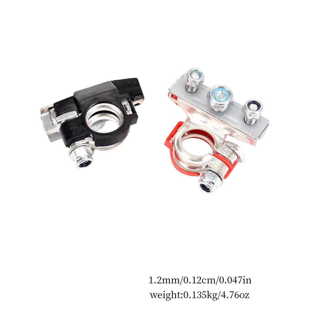 US 2-4 Pack Battery Terminal Connectors 3 Way Top Post Battery Ends Copper Plate