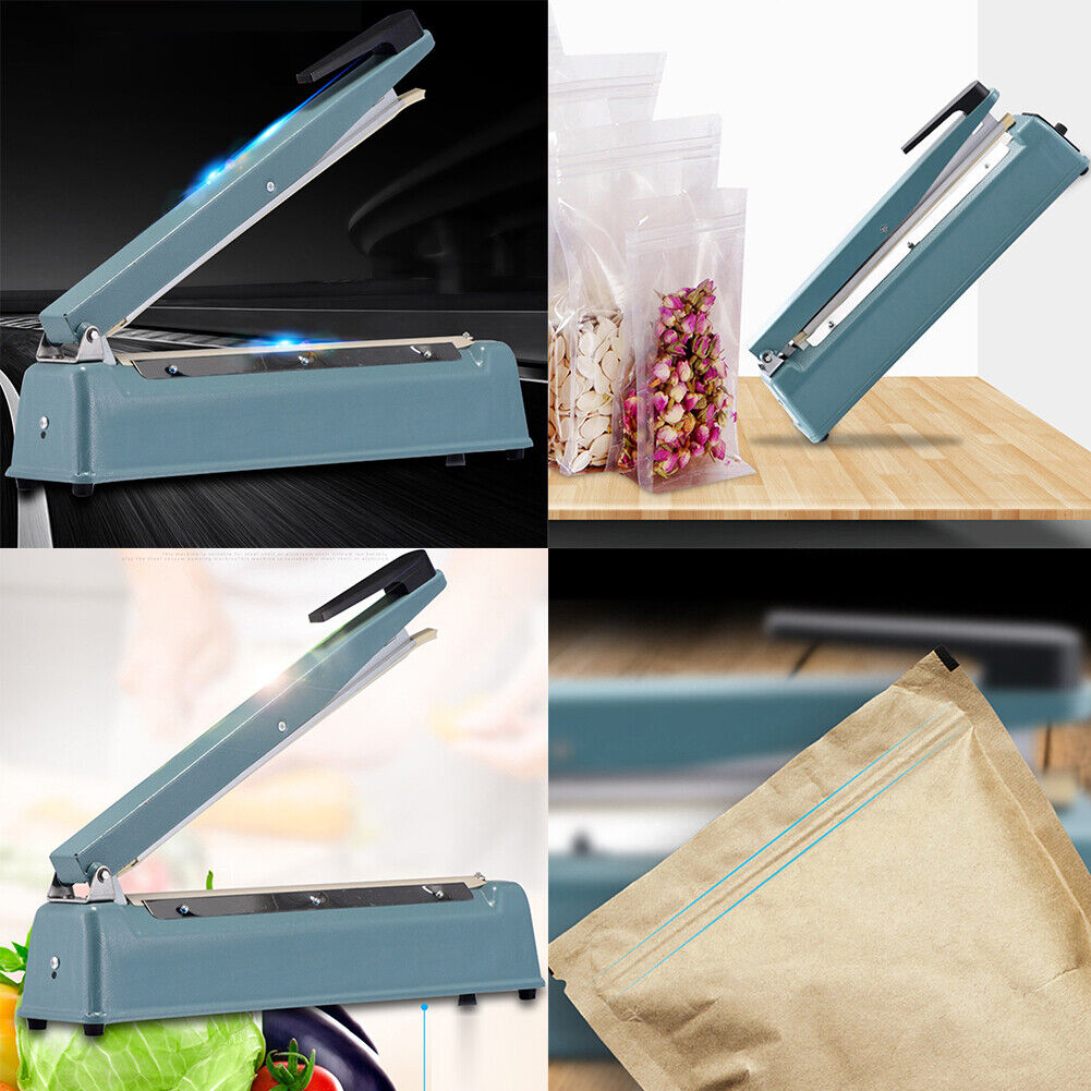 US 16" Hand Impulse Heat Sealing Sealer Machine Poly Element Plastic Sealer