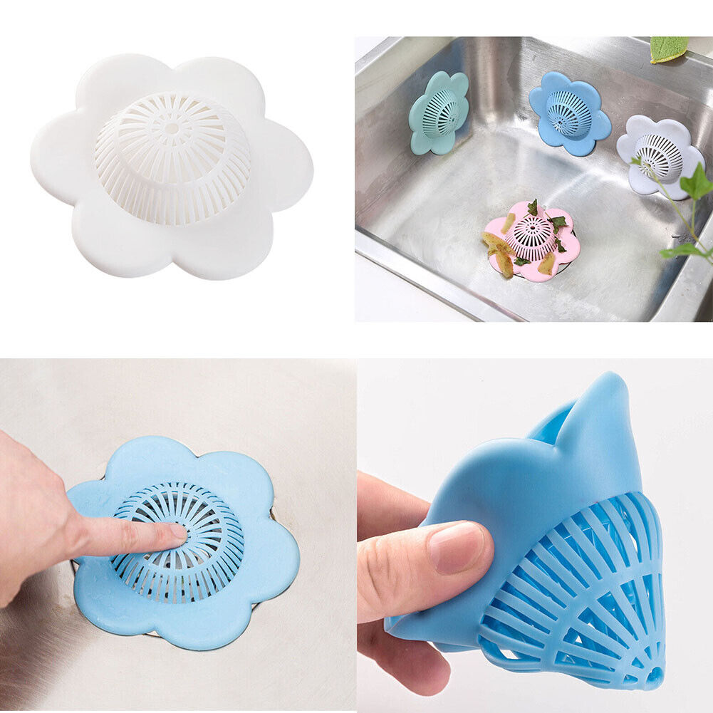 US Hair Catcher Silicone Hair Stopper Shower Drain Covers Bathtub Shower Drain