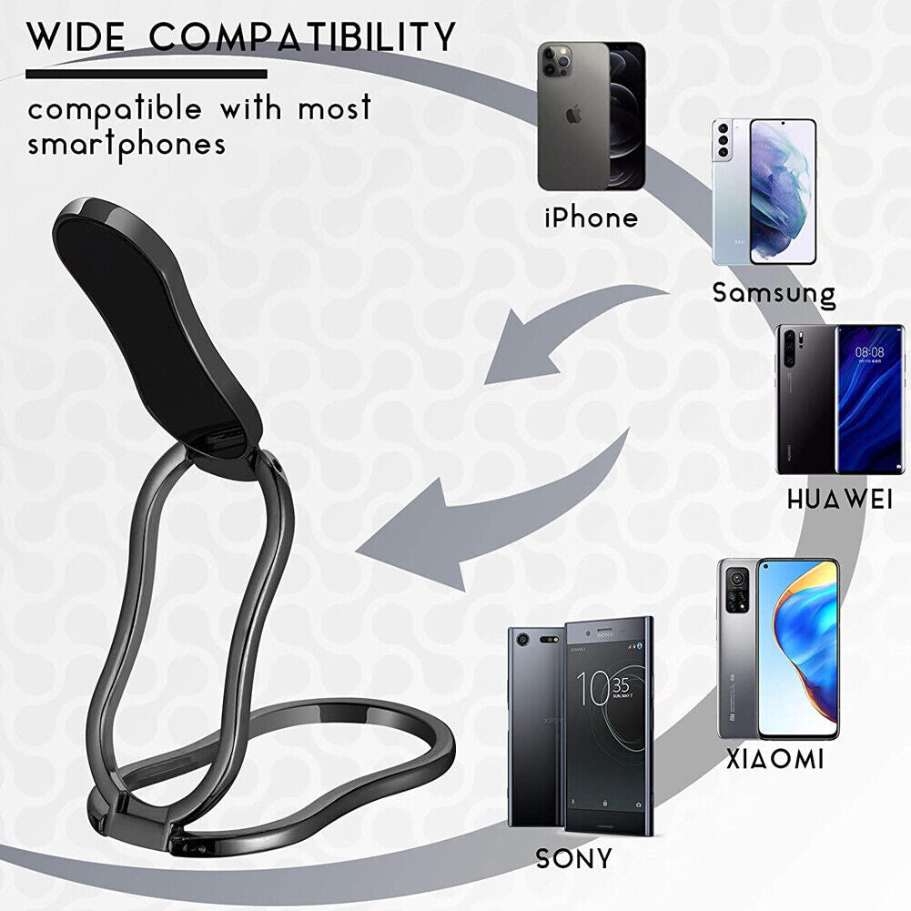 US 2-4 Phone Ring Holder Finger Kickstand 360° Rotation Foldable Cellphone Stand