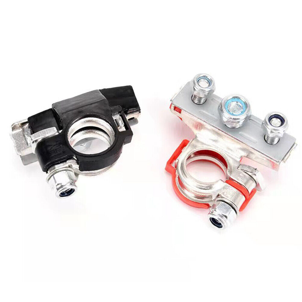 US 2-4 Pack Battery Terminal Connectors 3 Way Top Post Battery Ends Copper Plate