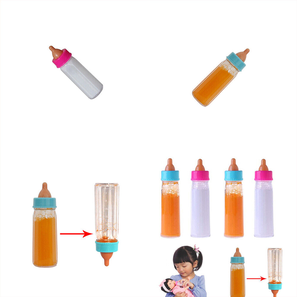 US 4-8 Pack Magic Baby Dolls Bottle Milk Great Doll Accessories Disappearing Toy