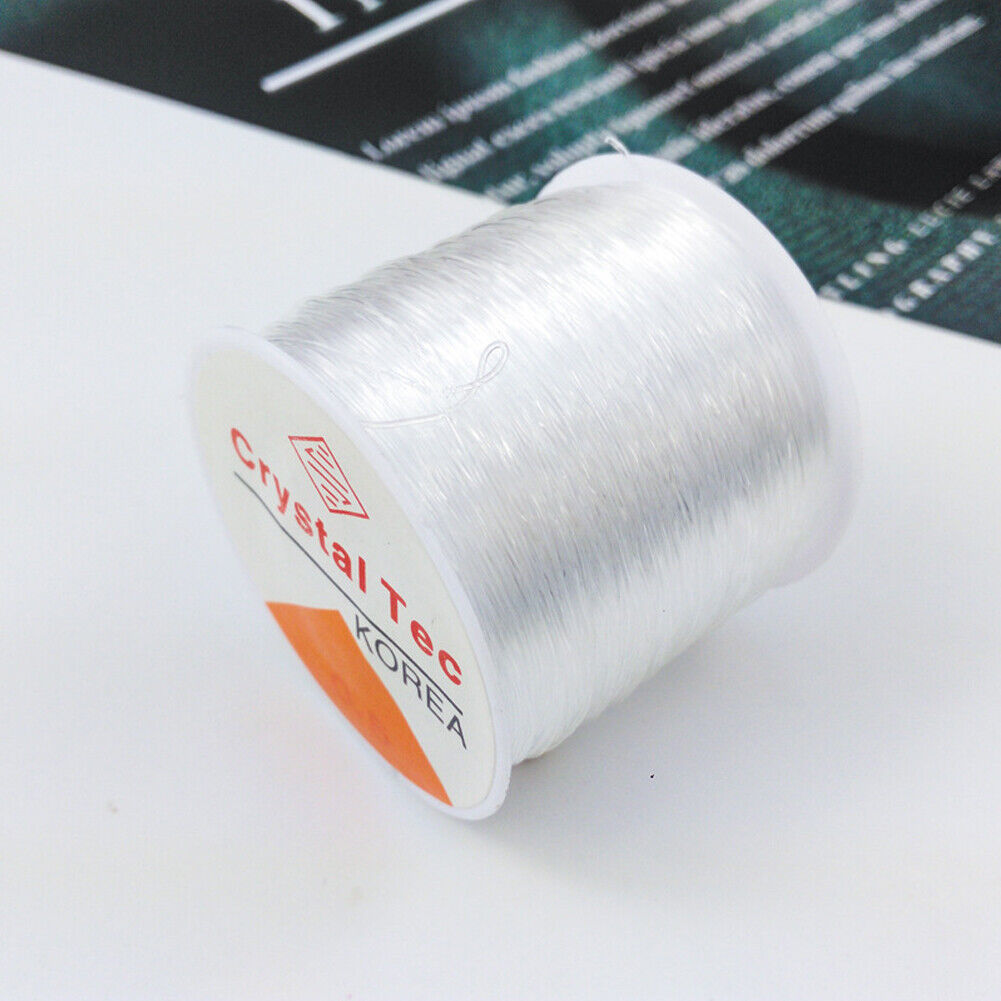 US 1-2 Roll 328Ft Clear Stretch Elastic Bead Cord Bracelet String Jewelry Making