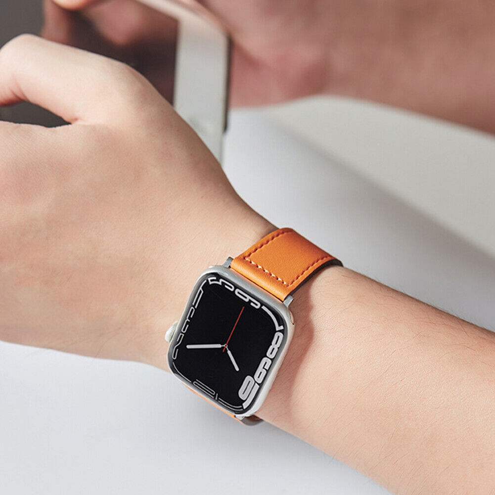 US Genuine Leather Band Strap for Apple Watch iWatch 2~5 38/40/41 42/44/45mm