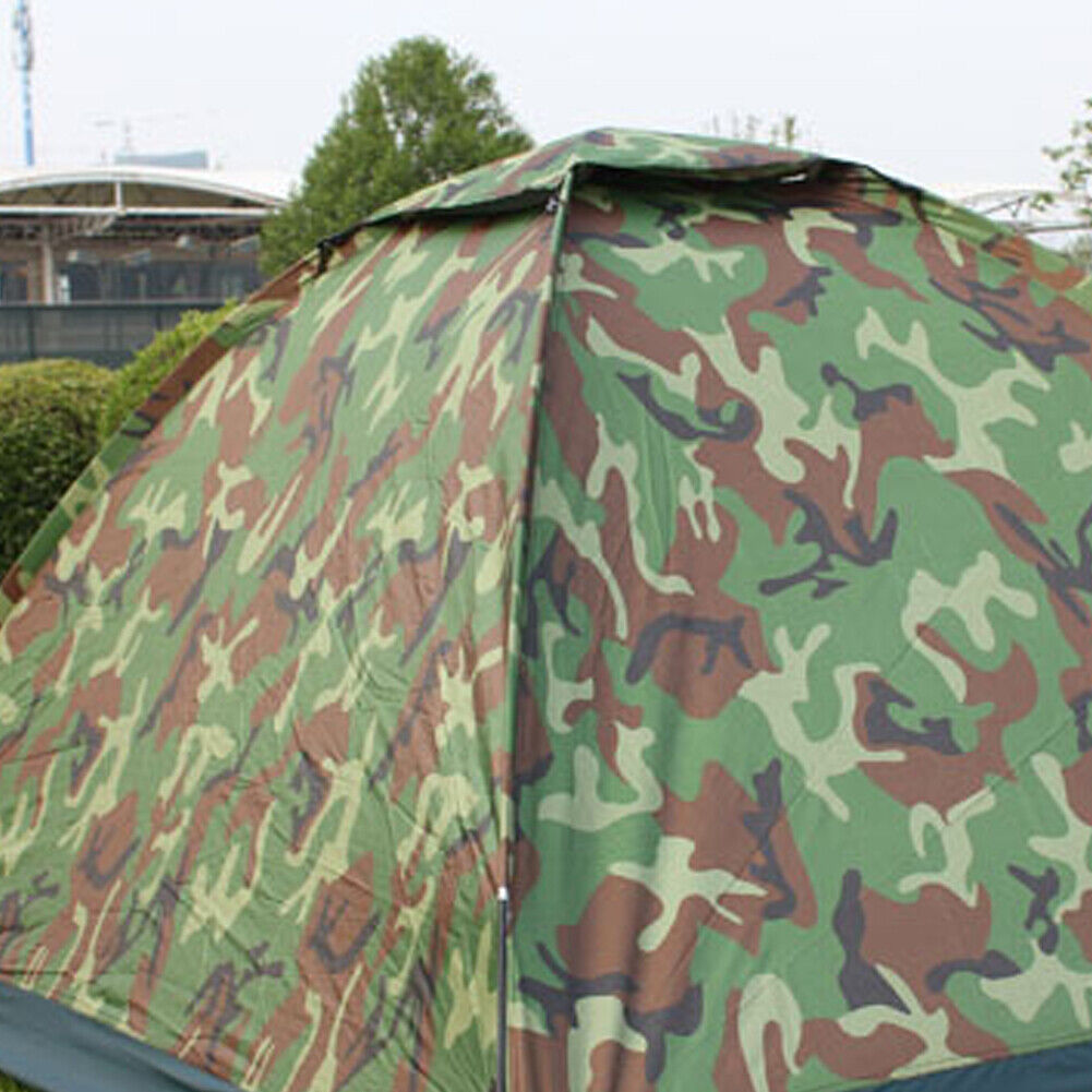 US 1-2 Person Outdoor Camping Tent Waterproof for Family Camouflage Hiking