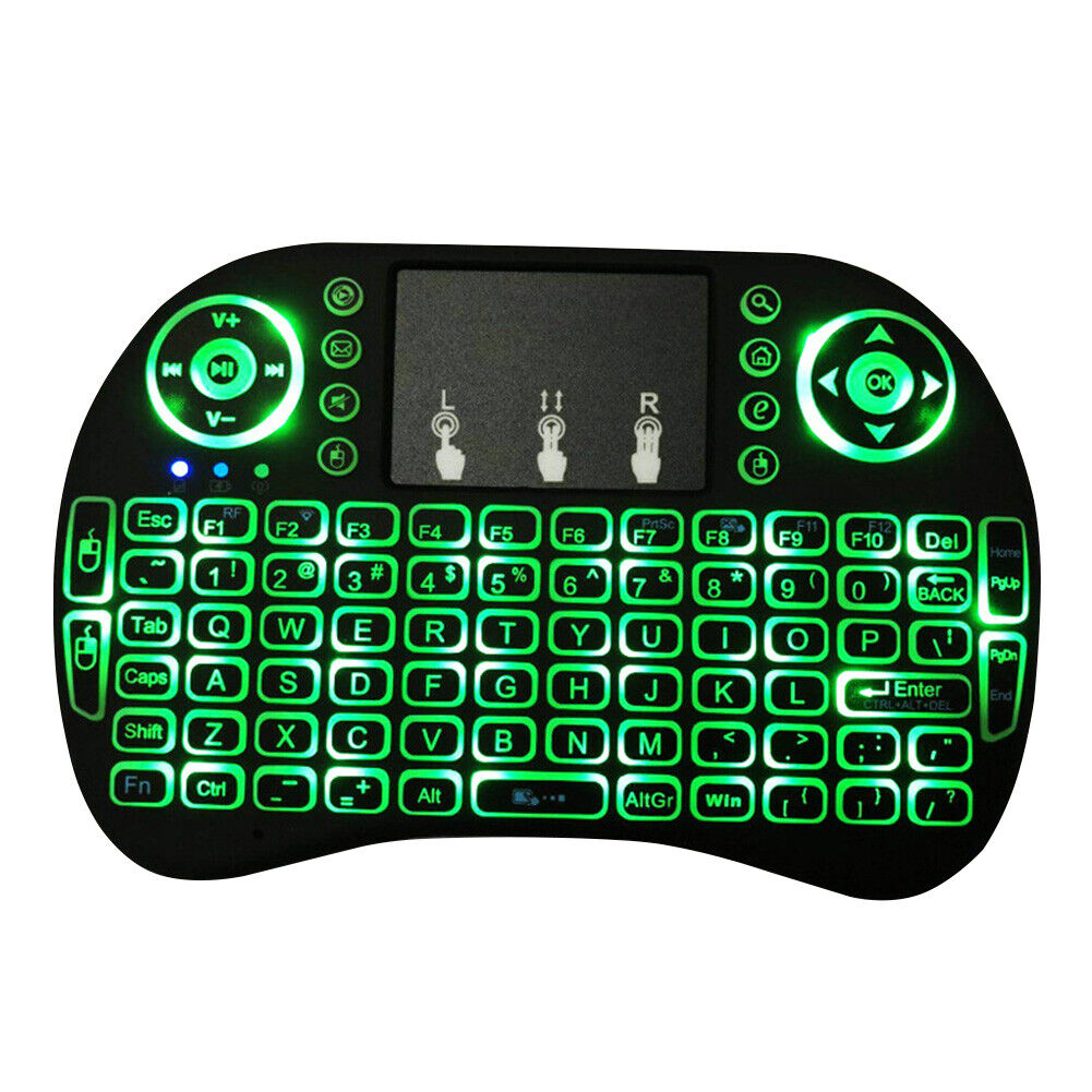 US 2Pc Mini i8 Wireless Keyboard 2.4G with Touchpad for PC Android Desktop PC TV