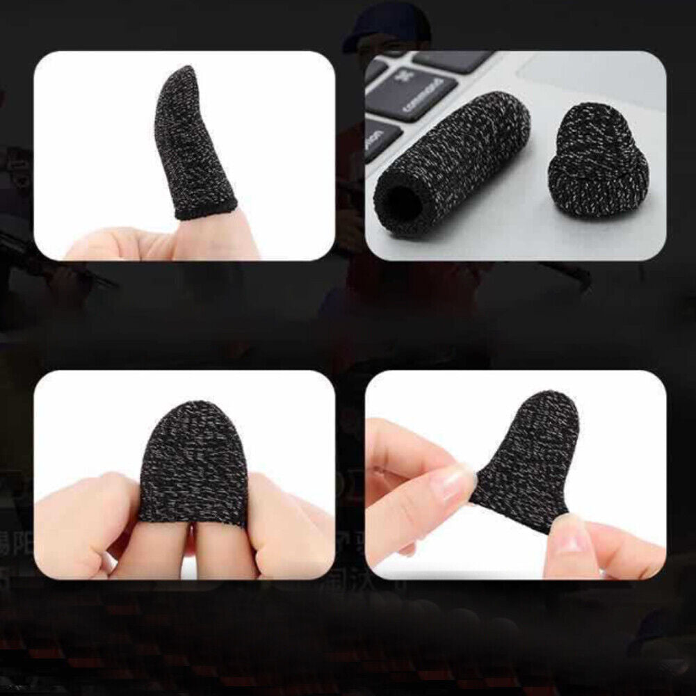 US 5-10 Paris Gaming phones Finger Sleeves Breathable Anti Sweat Ultra Sensitive