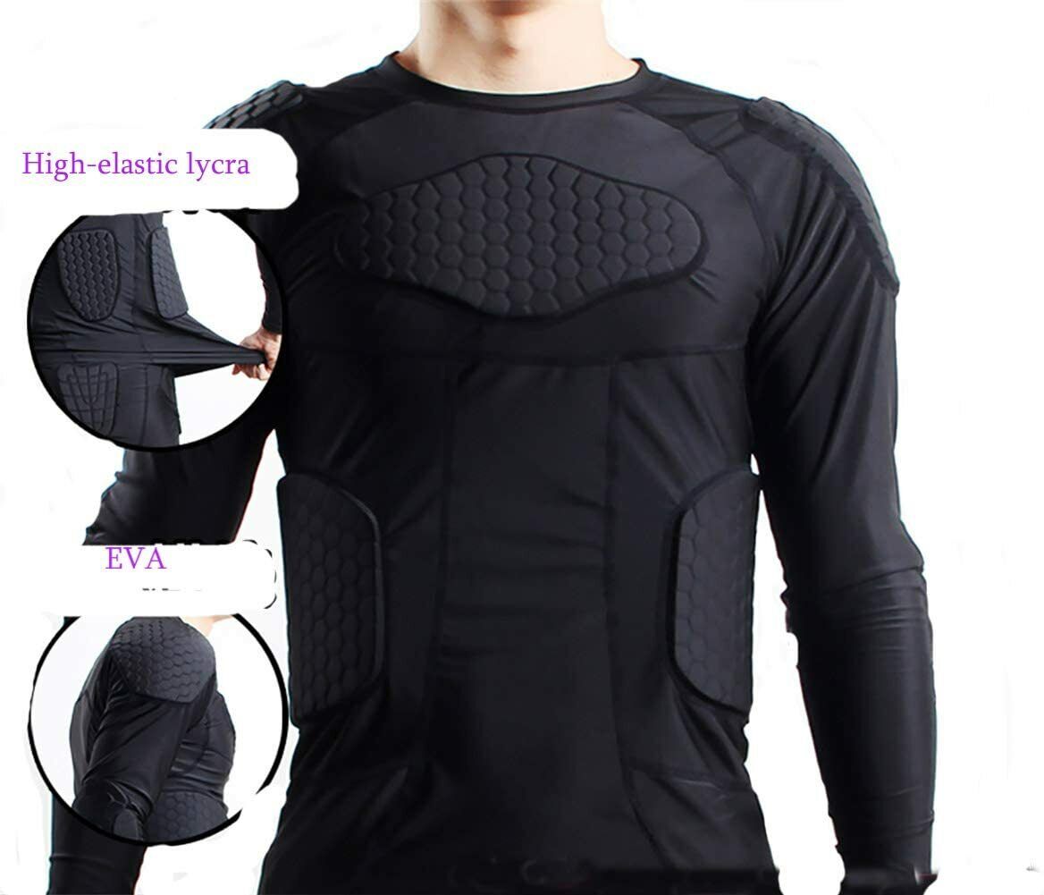 Men's Padded Protective Gear Set for Soccer Basketball Paintball Rib Protector