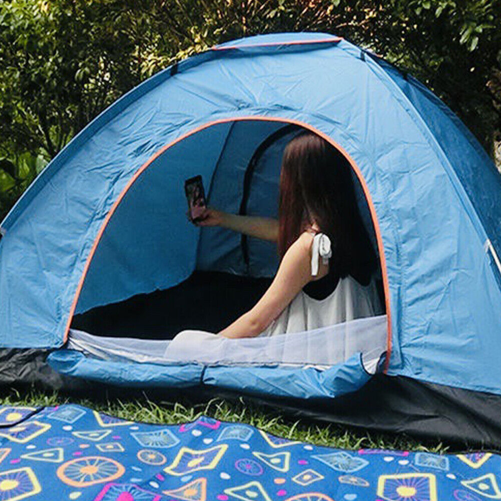 US 2-3 Person Camping Tent Waterproof Hiking Canopy Shelter Outdoor Pop Up Tent