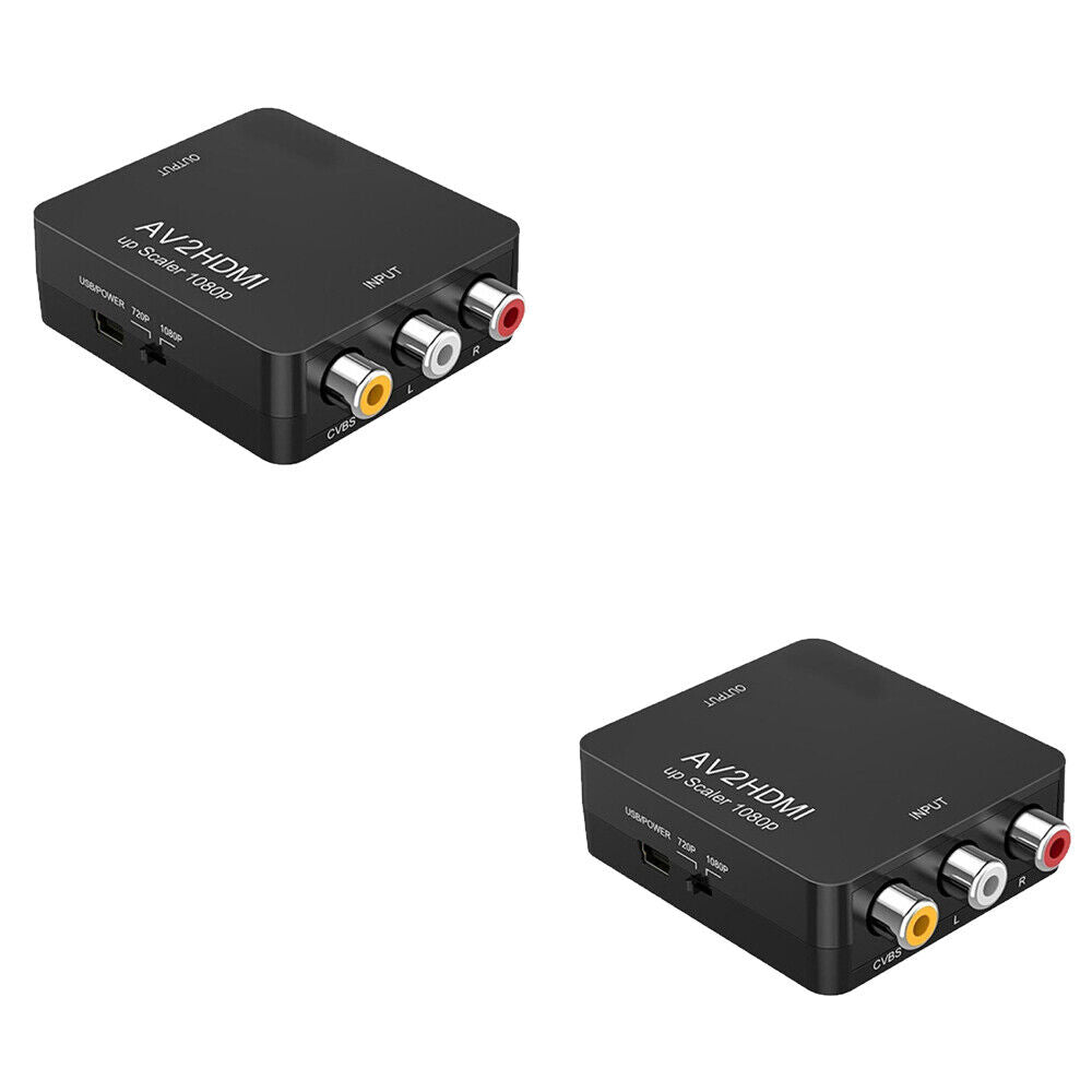 US RCA AV to HDMI HD Converter Composite CVBS Audio Video Adapter Wii NES SNES