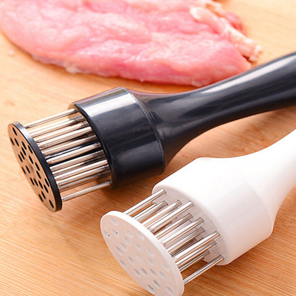 US 1-2 Pcs Professional Meat Tenderizer with Meat Sharp Stainless Steel Needle