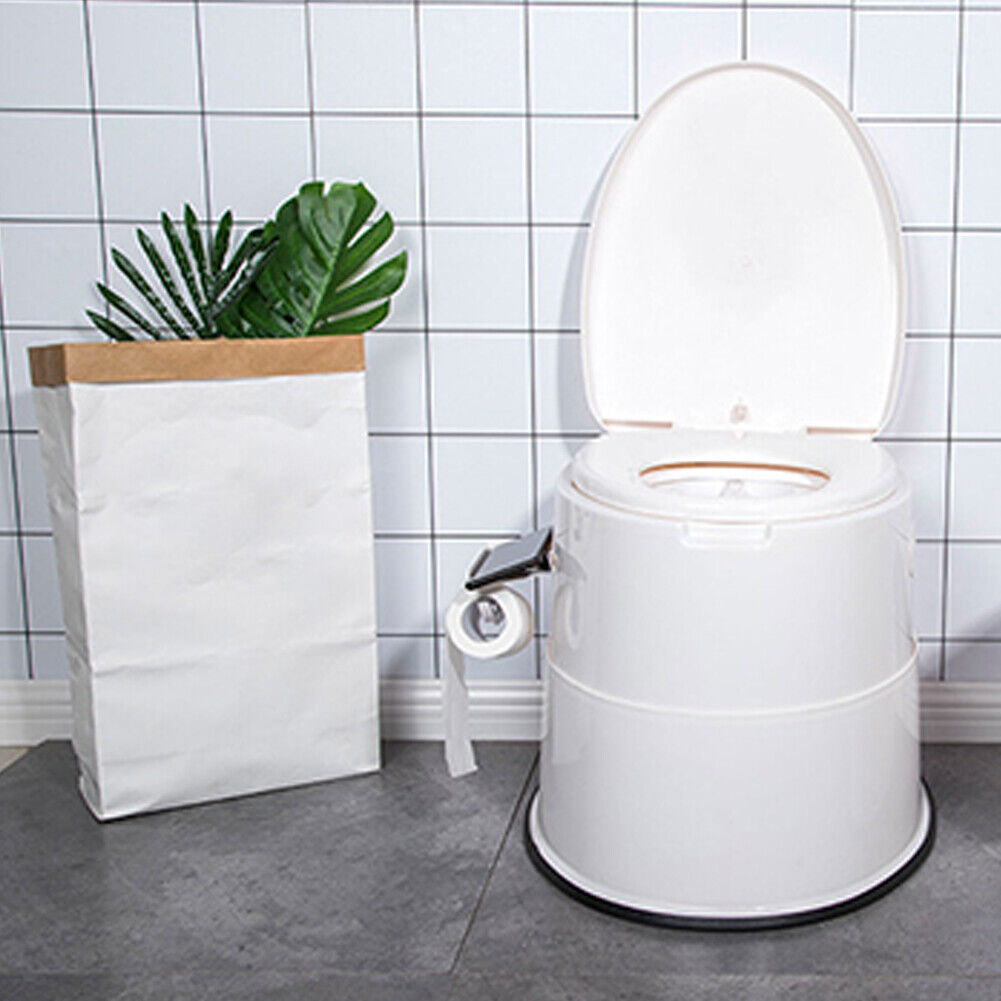 US 5L Portable Seat Toilet Home Potty Commode Travel Camping RV Accessories