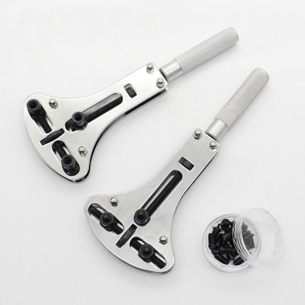US 1-2 Pc 18-55mm Watch Repair Tool Screw Case 18 - 60mm Back Opener Remover