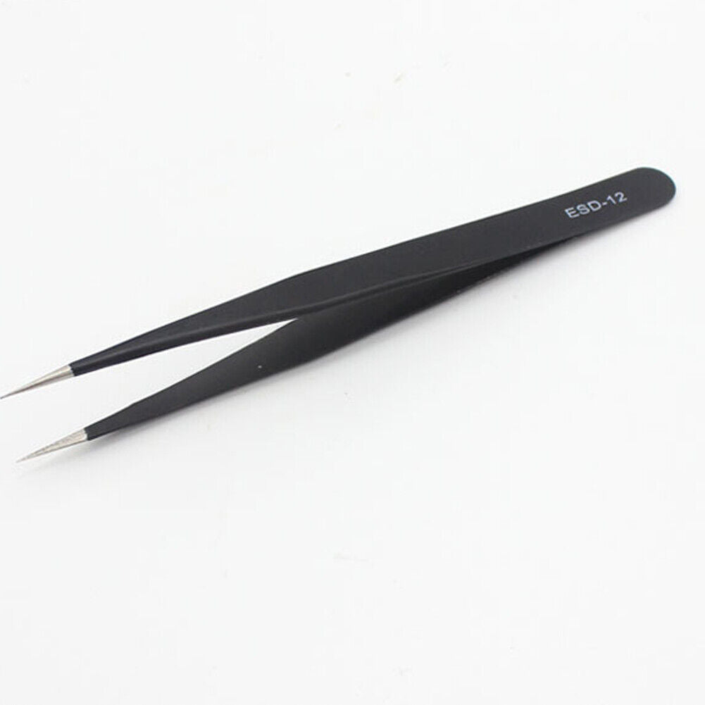 US 9 pc ESD Tweezers Anti Static Tool Precision Kit Set Tools Electronics Repair