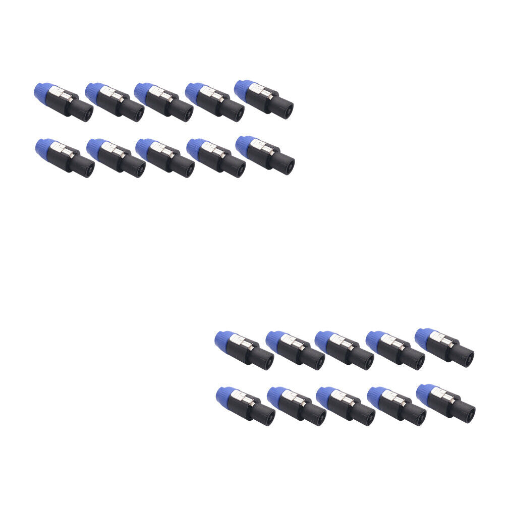 US 10-20 Pcs Speakon Male Connector 4-Pole Plug For Audio Speaker Loudspeaker