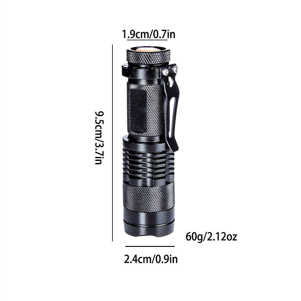 US 2-4 Pack Bicycle Head Light 10000lm LED Cycling Bike Flashlight w/ Mount Clip