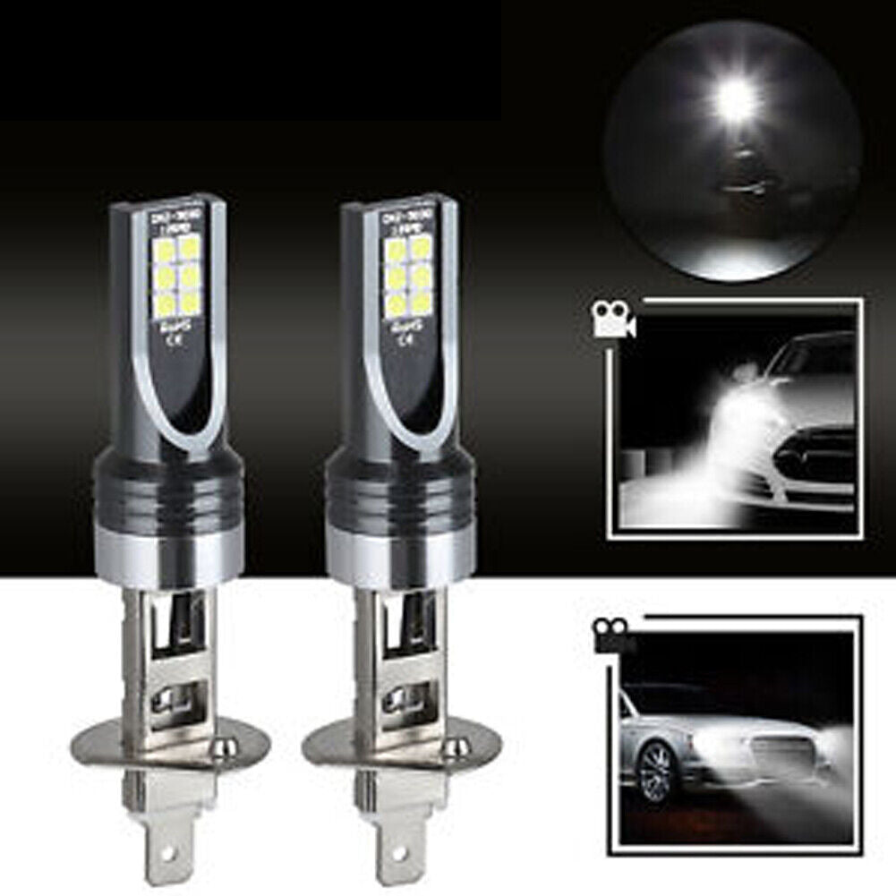 US 4-8 H1 100W 6500K LED Headlight Bulb Conversion Kit High Low Beam Super White