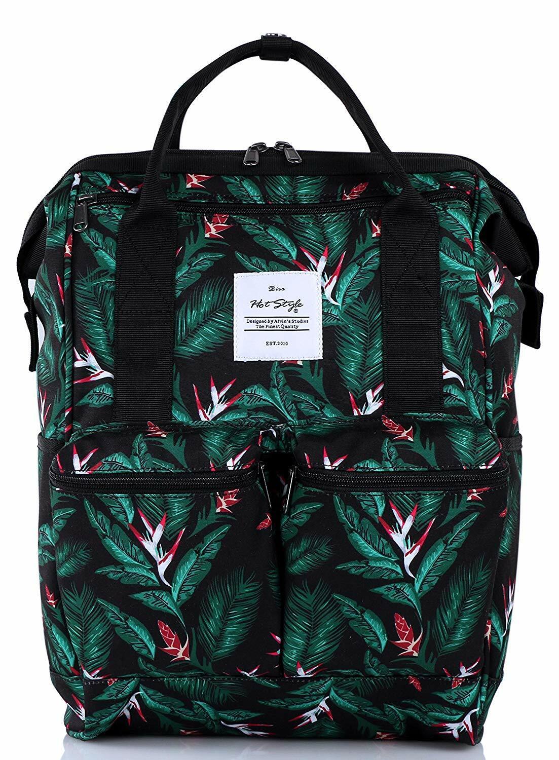 DISA Chic Doctor Bag Style College Backpack Travel Daypack | 17.3x10.6x6.7in