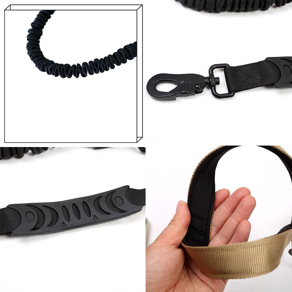 US 2-4 Pc Leash Tactical K9 Large Dog Heavy Duty Coupler Retractable Nylon Rope