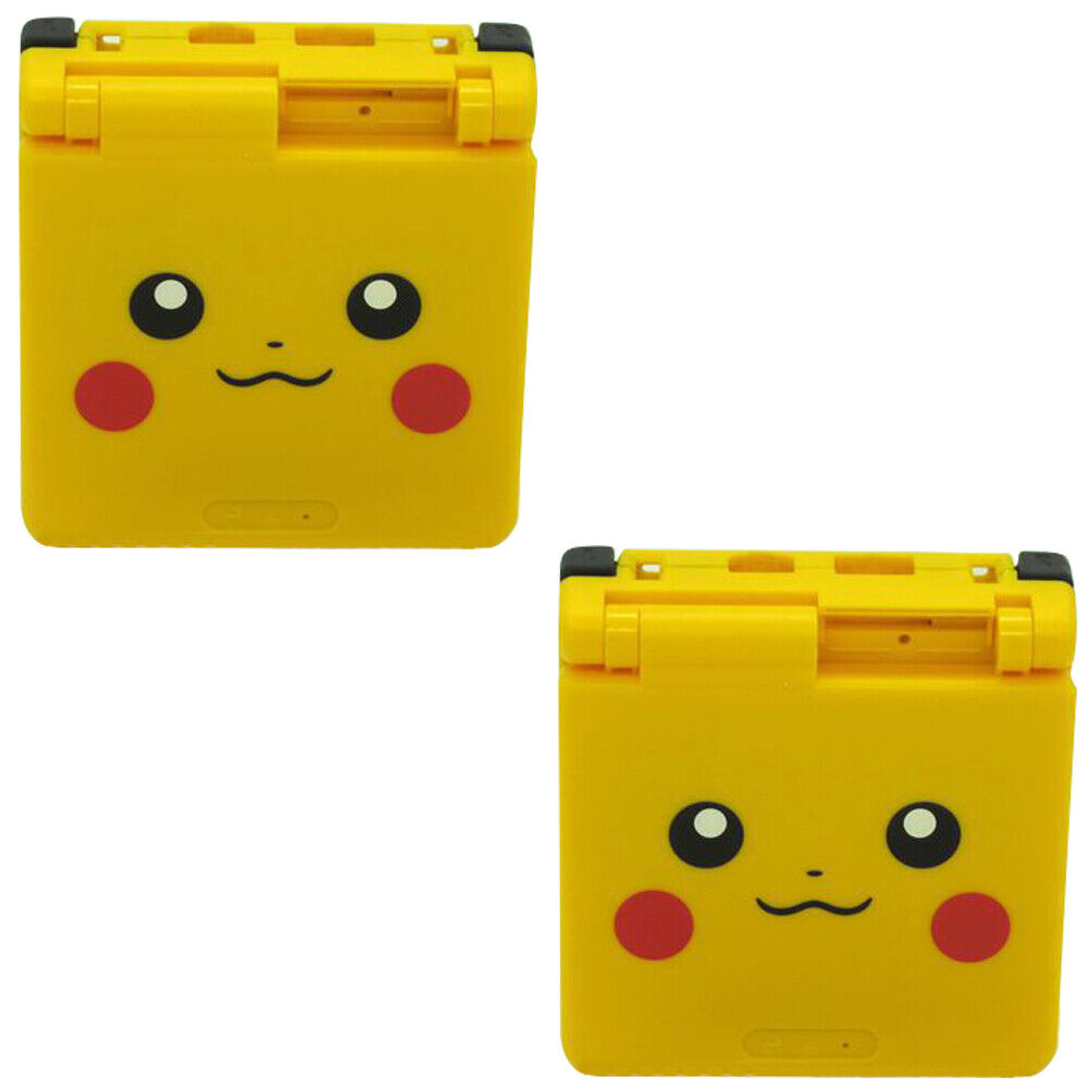 US 1-2 Pcs Pikachu Yellow GBA SP Advance SP Replacement Housing Shell Screen Len