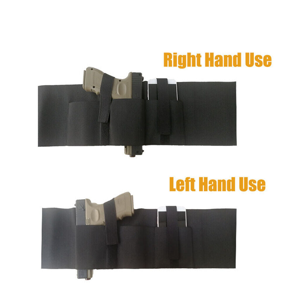 US Tactical Belly Band Holster Men's Waist Pistol Gun Pouch Carry Concealed