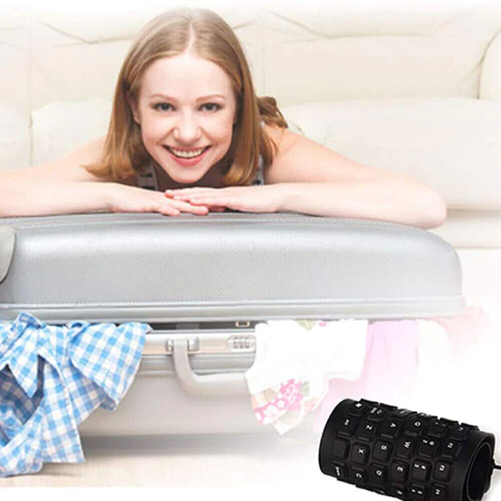 US 1-2 Pc Waterproof Silicone Keyboard Foldable Flexible USB Dustproof Full Size