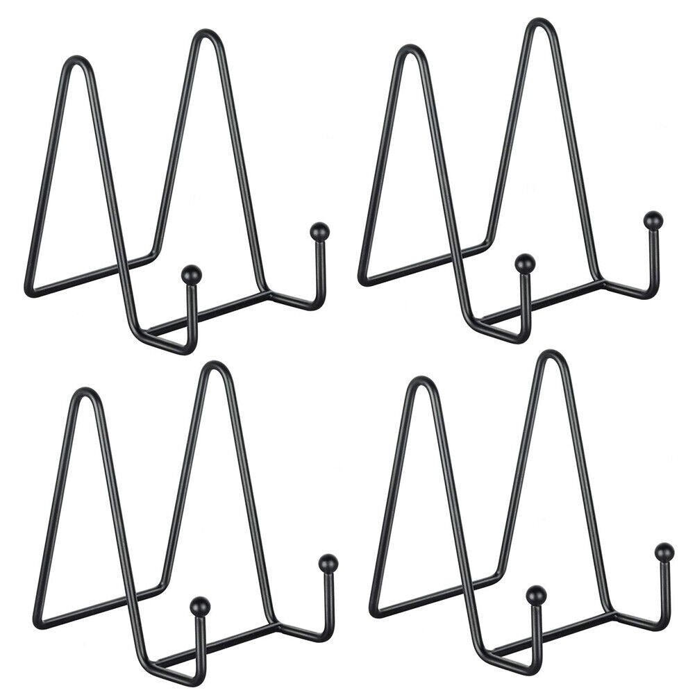 US 4-8 Pcs Metal Frame Holder Display Stands for Picture,Plate,Book,Photo Easel